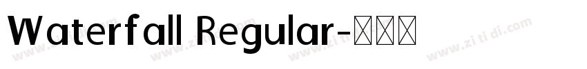 Waterfall Regular字体转换